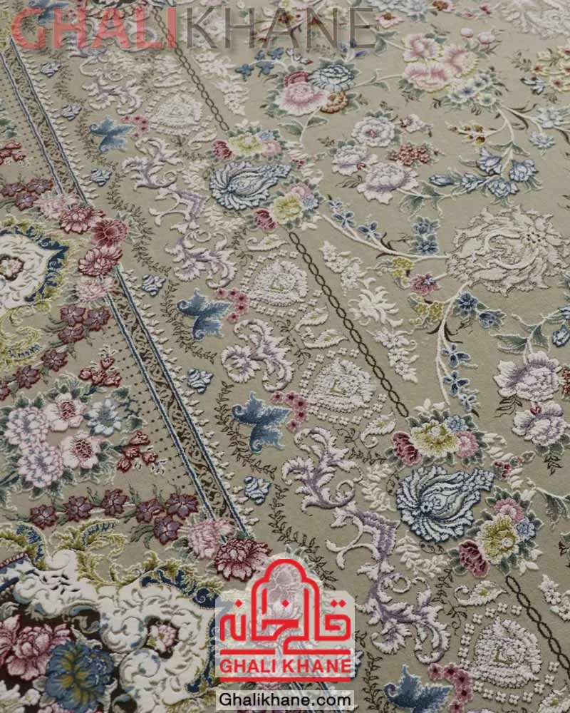 فرش زمرد مشهد 1500 شانه کد 55003 کاهگلی