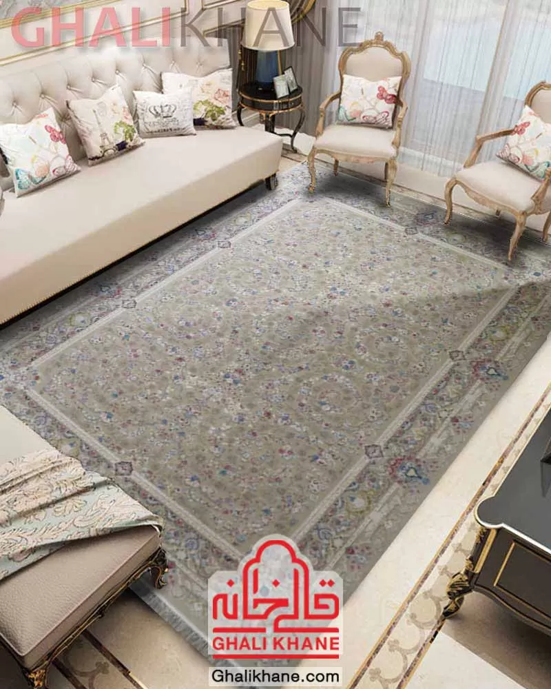 فرش زمرد مشهد 1500 شانه کد 55004 کاهگلی