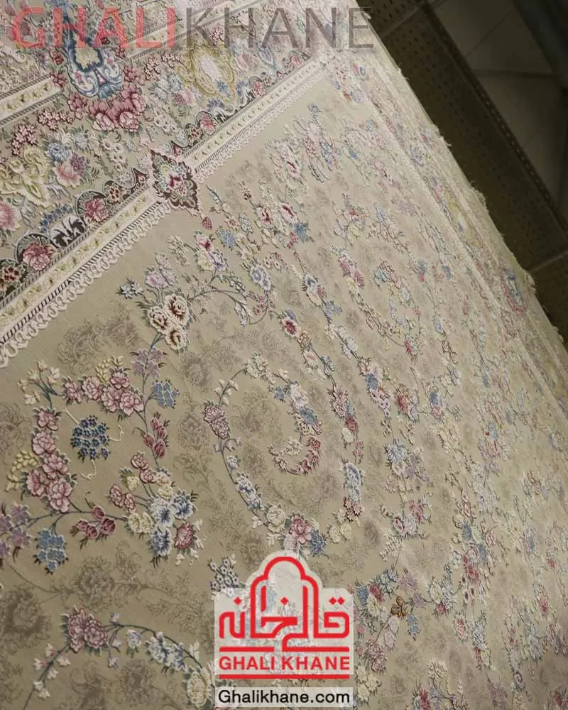 فرش زمرد مشهد 1500 شانه کد 55004 کاهگلی