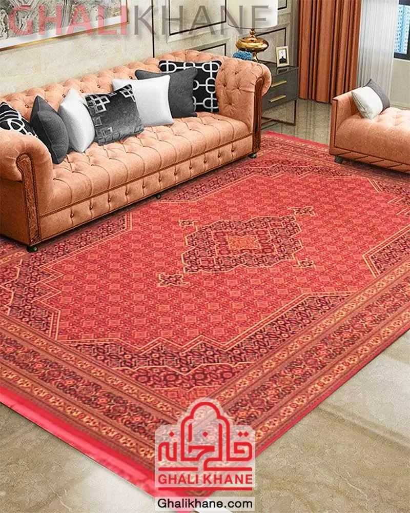 فرش زمرد مشهد 700 شانه کد 38004 لاکی