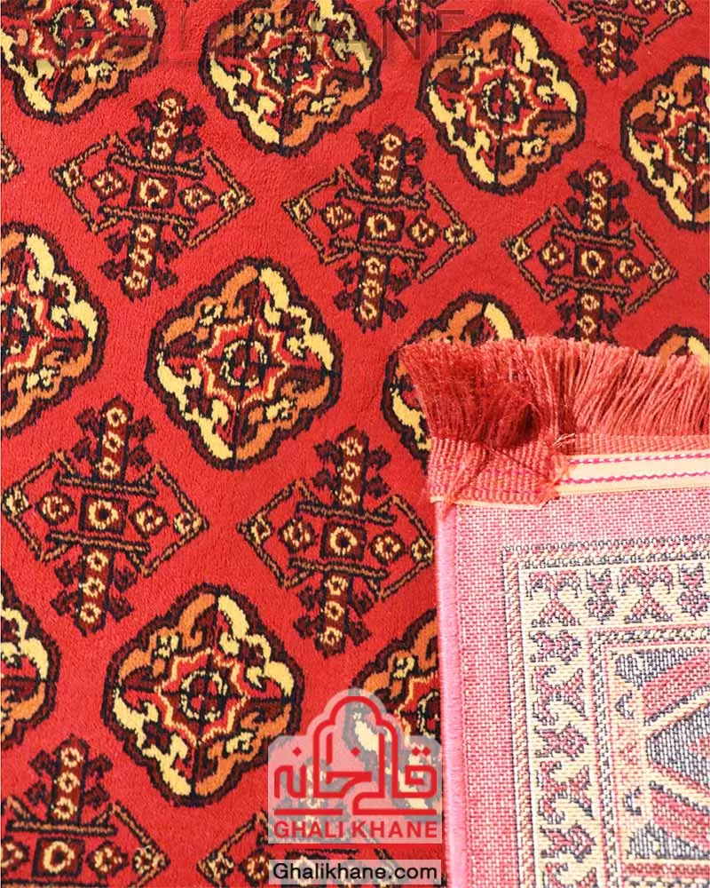 فرش زمرد مشهد طرح گبه لاکی کد 38006