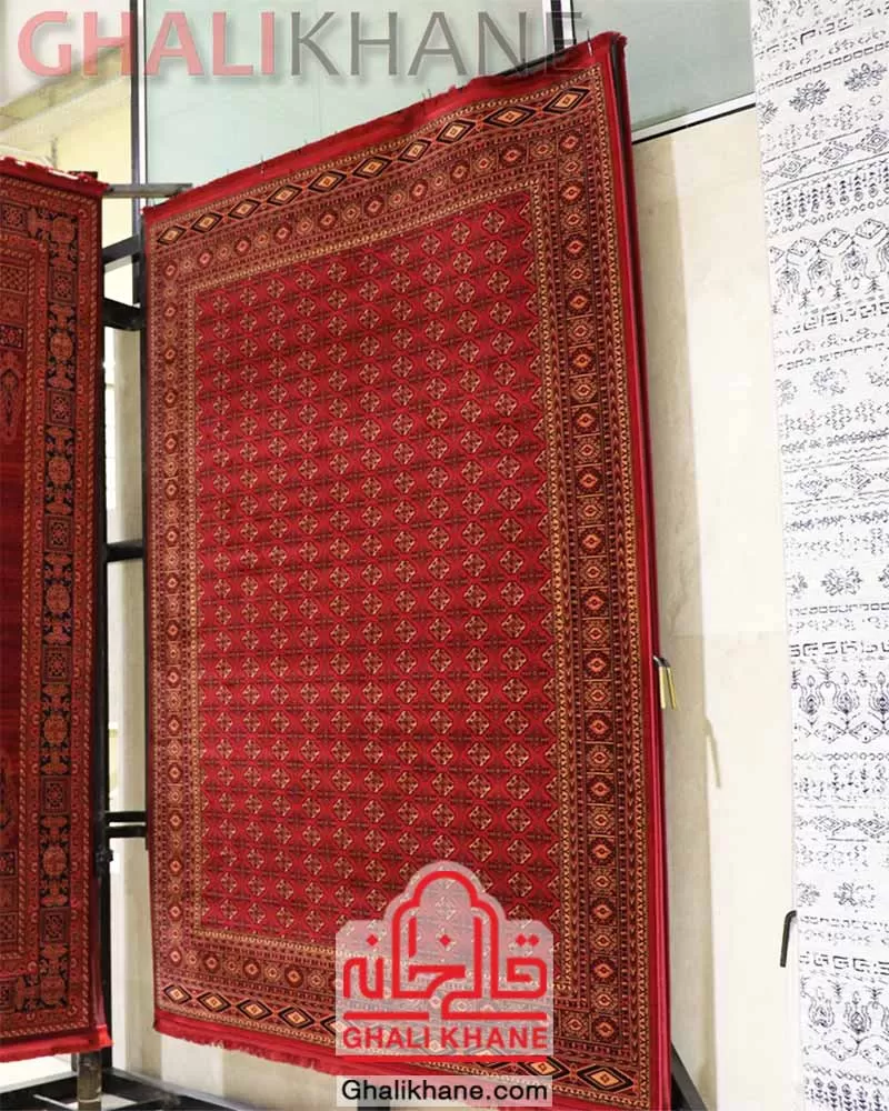 فرش زمرد مشهد طرح گبه لاکی کد 38006