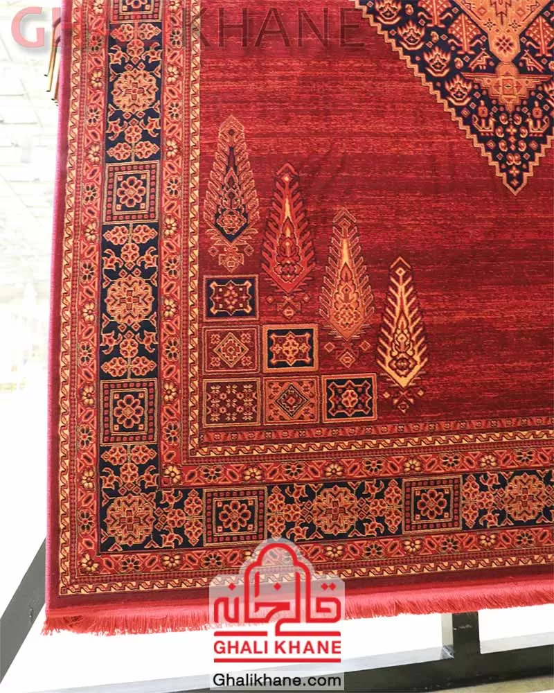 فرش گبه زمرد مشهد کد 38008 لاکی