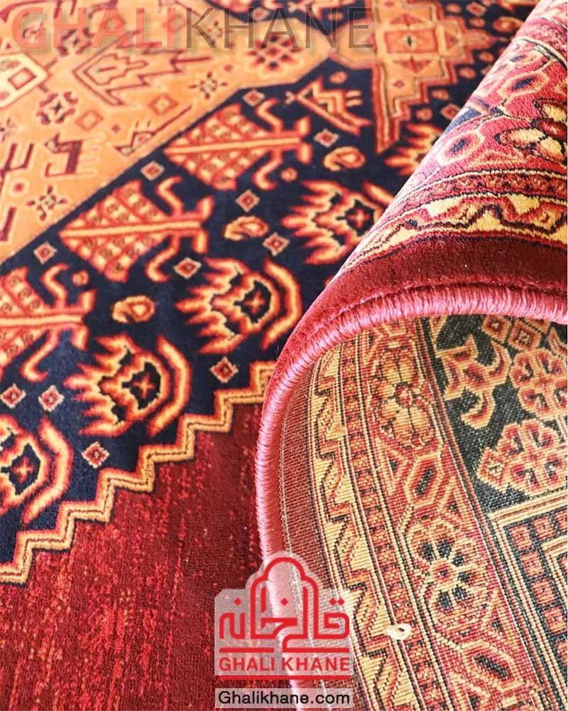 فرش گبه زمرد مشهد کد 38008 لاکی