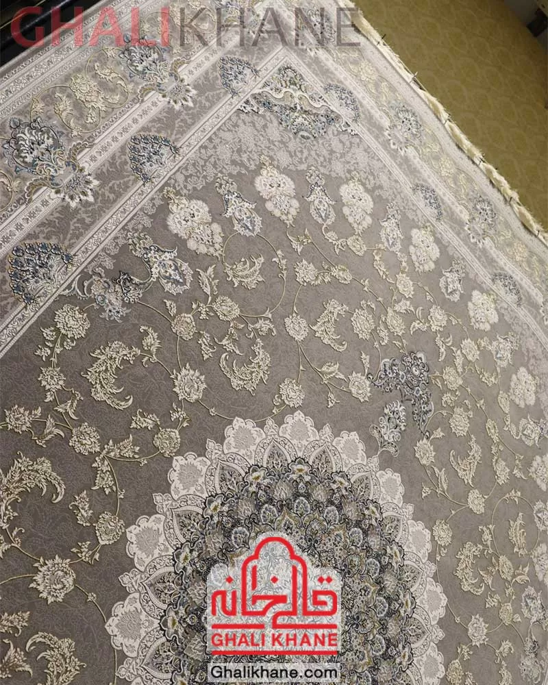 فرش نگین مشهد 1500 شانه کد 1501 طوسی