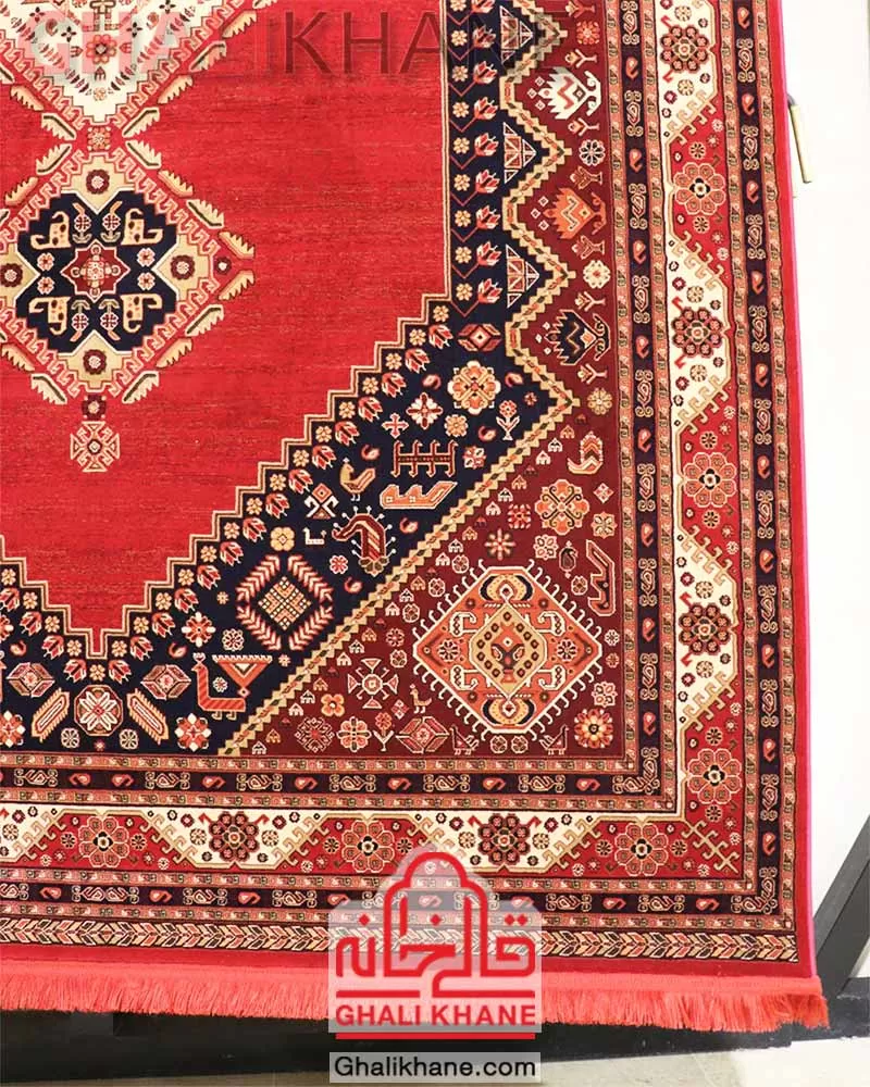 فرش گبه زمرد مشهد کد 38000 لاکی
