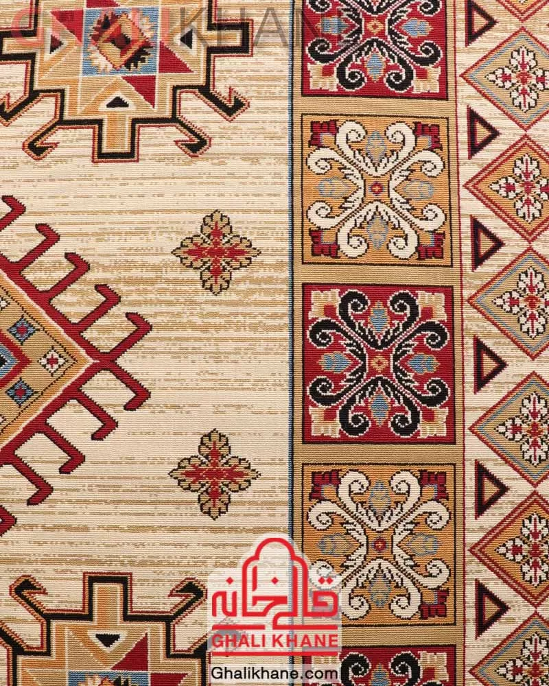 سوپر گلیم ماشینی ستاره کویر یزد  کد GB-G29A-8200B اصل و درجه یک