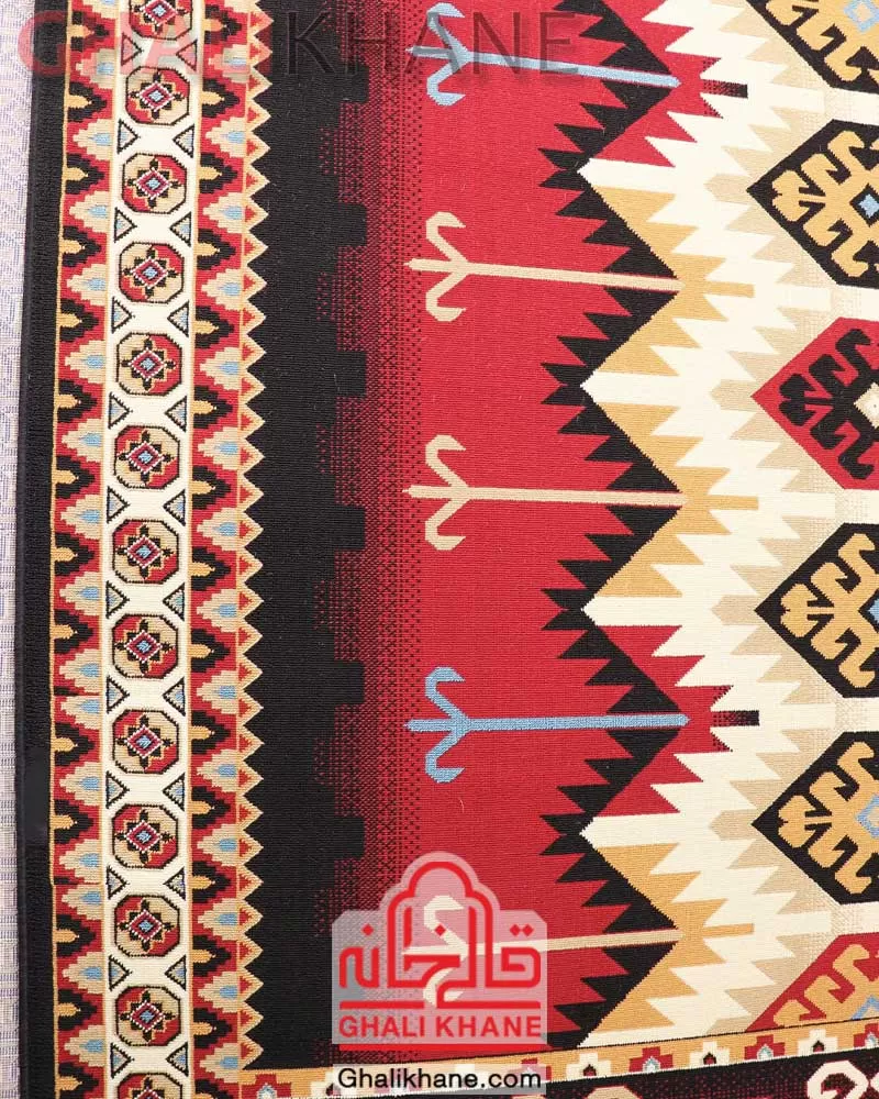 سوپر گلیم ماشینی ستاره کویر یزد  کد GB-G36A-8249 قالیخانه