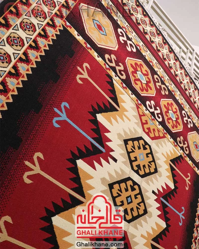 سوپر گلیم ماشینی ستاره کویر یزد  کد GB-G36A-8249 درجه 1