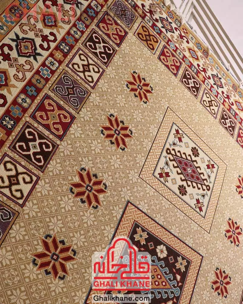 سوپر گلیم ماشینی ستاره کویر یزد کد GB-G54A-8110