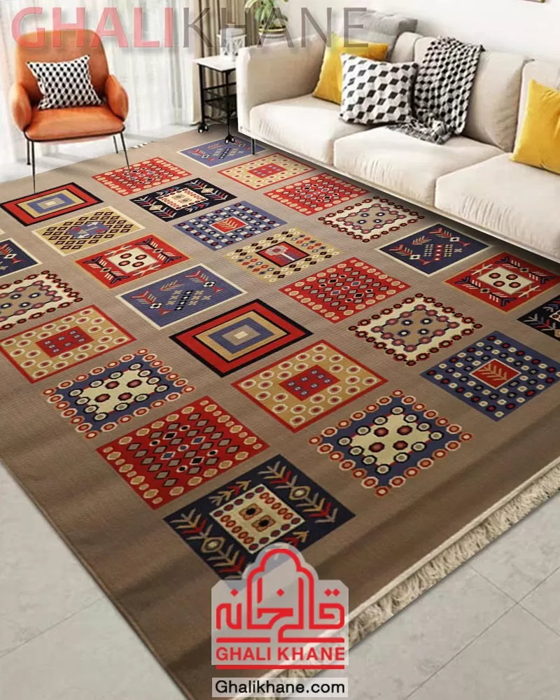 سوپر گلیم ماشینی ستاره کویر یزد کد GB-G073-8533 نمایندگی مرکزی