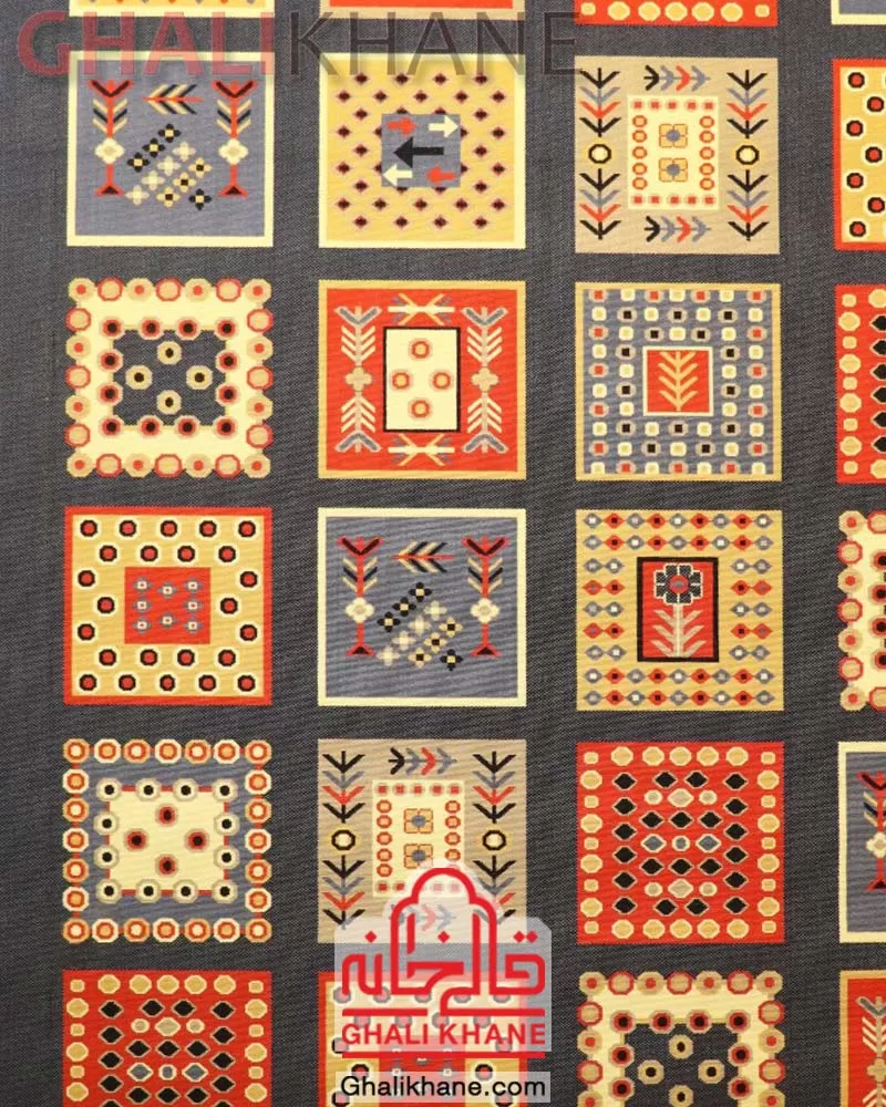 سوپر گلیم ماشینی ستاره کویر یزد کد GB-G073-8596 درجه 1