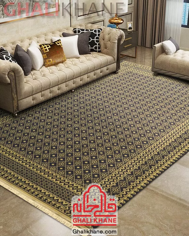 خرید سوپر گلیم ماشینی ستاره کویر یزد کد GB-G226-8566A از قالیخانه