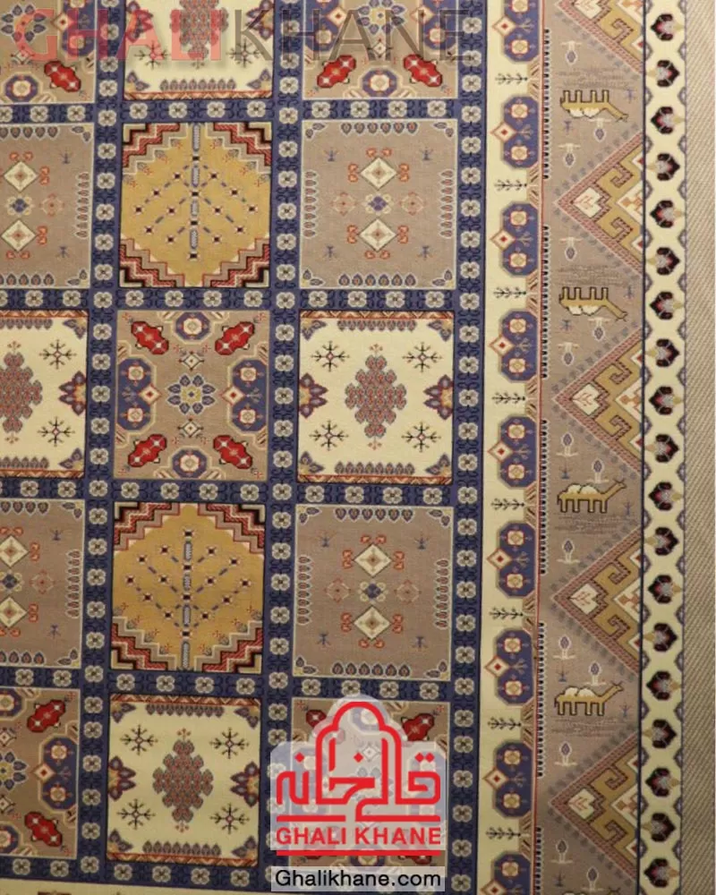 سوپر گلیم ماشینی ستاره کویر یزد کد GB-L004-8533 درجه 1