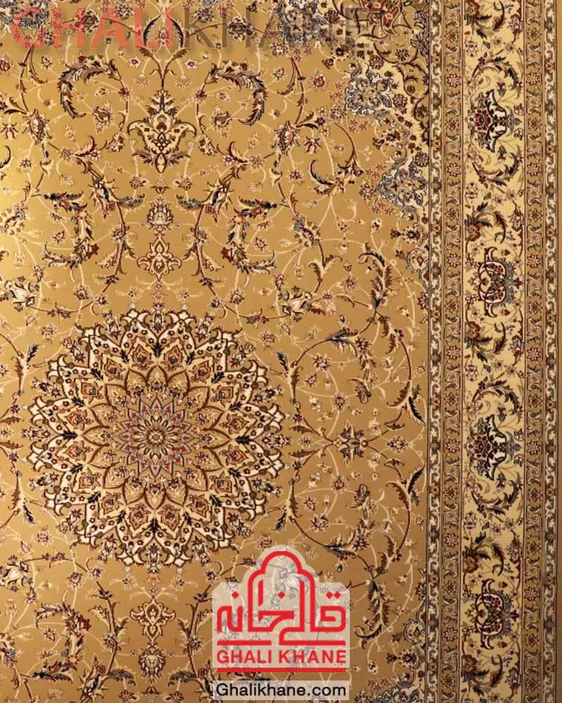 فرش ستاره کویر یزد کلکسیون شاه عباسی  500 شانه کد XI-X042-1410 درجه 1