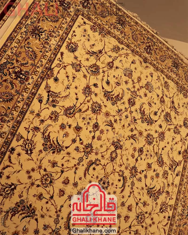 ارسال فوری    فرش ستاره کویر یزد کلکسیون شاه عباسی  500 شانه کد XI-X045-1401