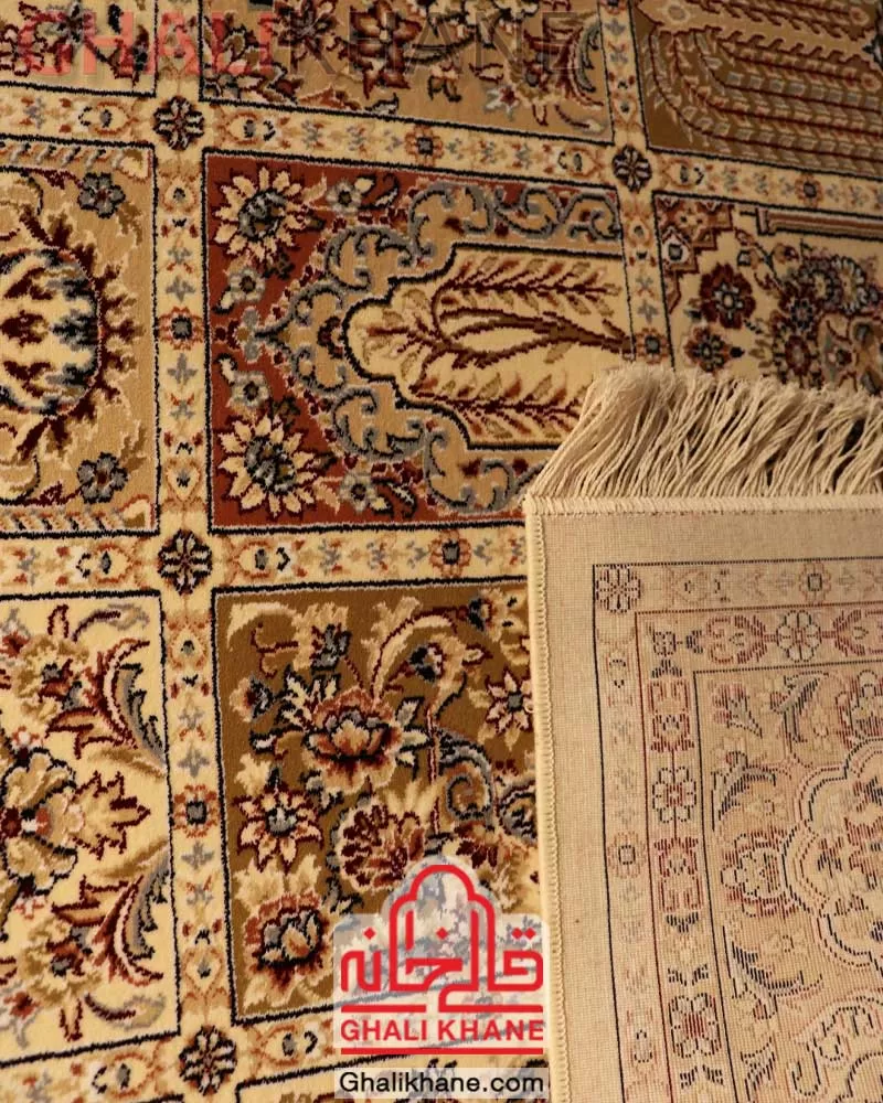 فرش ستاره کویر یزد کلکسیون شاه عباسی  500 شانه کد XI-X047-1401