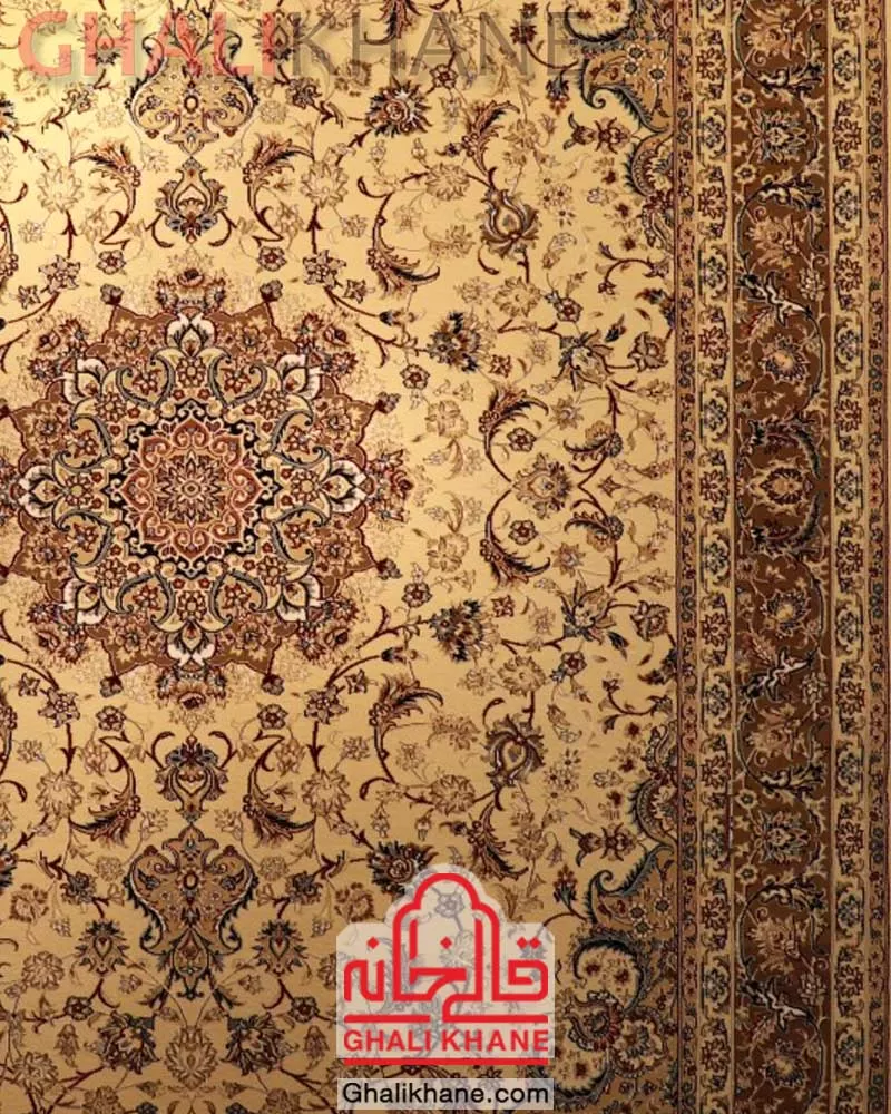 ارسال فوری    فرش ستاره کویر یزد کلکسیون شاه عباسی  500 شانه کد XI-X051-1703