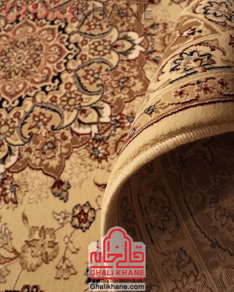 فرش ستاره کویر یزد کلکسیون شاه عباسی  500 شانه کد XI-X051-1703