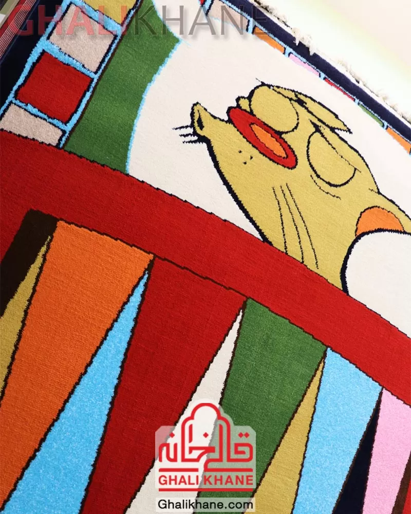 فرش ستاره کویر یزد کلکسیون شاهسون کودک 320 شانه کد SH-O390-8559 قالیخانه