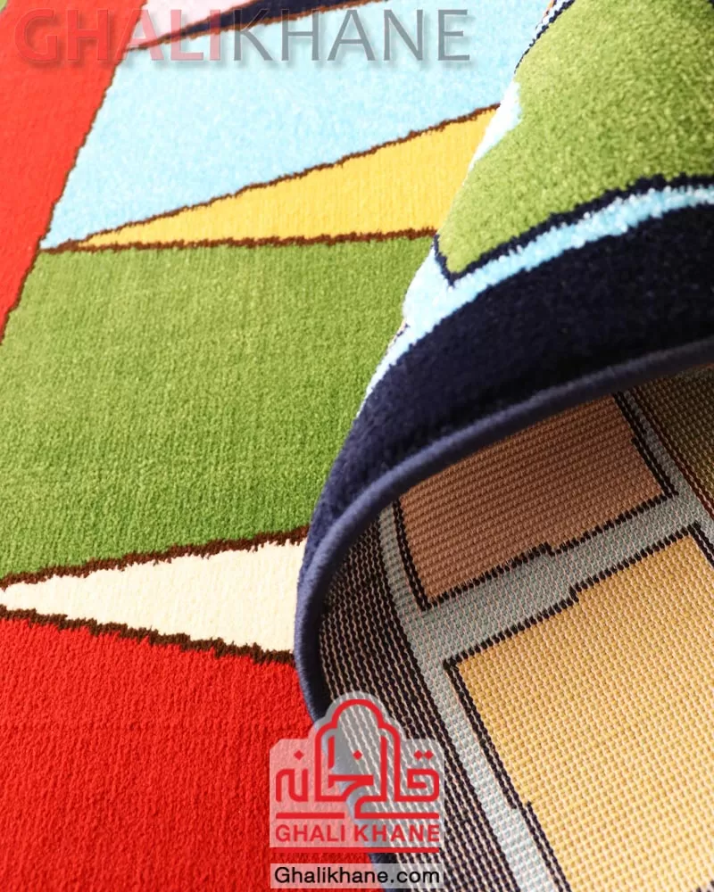 فرش ستاره کویر یزد کلکسیون شاهسون کودک 320 شانه کد SH-O390-8559 درجه 1