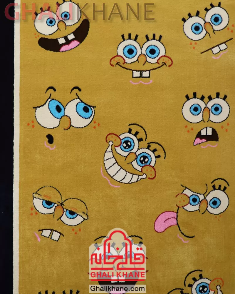 فرش ستاره کویر یزد کلکسیون شاهسون کودک 320 شانه کد SH-O420-8529 درجه 1