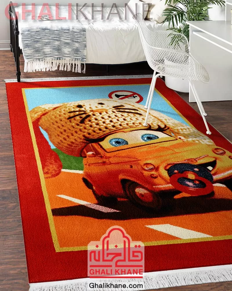 فرش ستاره کویر یزد کلکسیون شاهسون کودک 320 شانه کد SH-O460-8525 به قیمت عمده