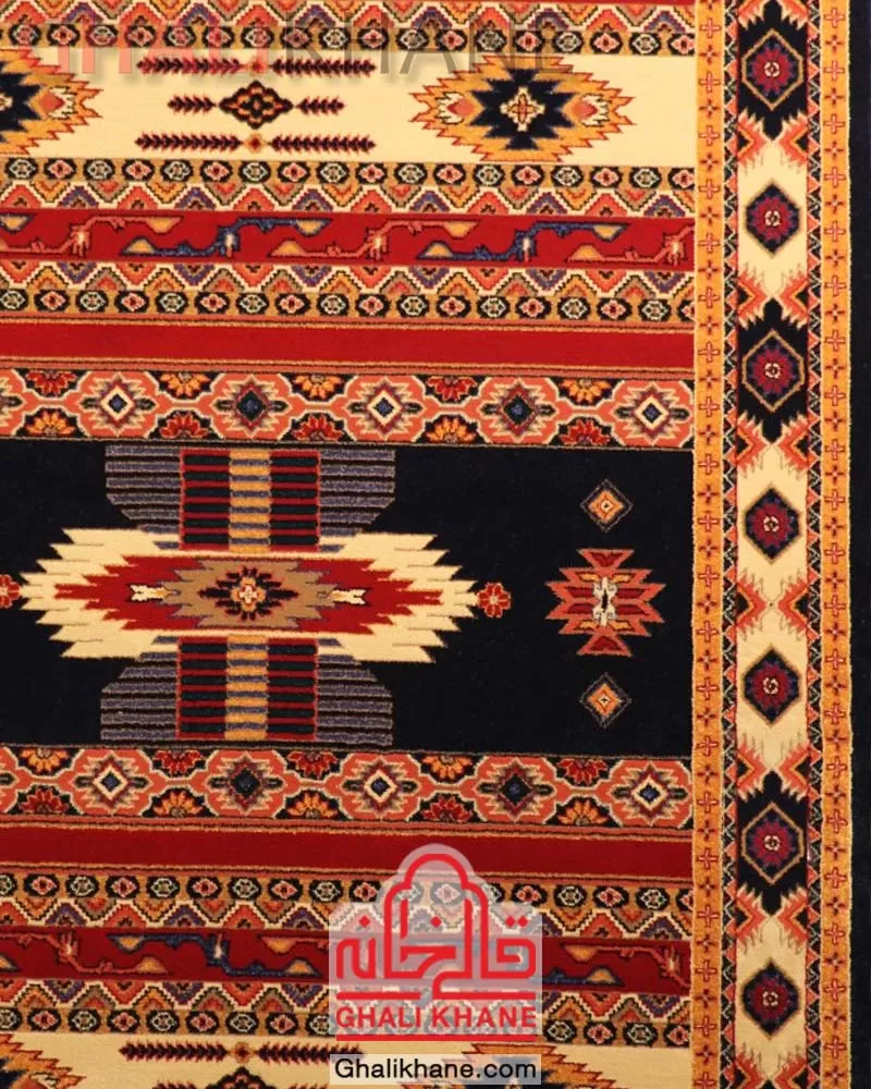 فرش ستاره کویر یزد کلکسیون شاهسون 320 شانه کد SH-B001-5090 درجه 1