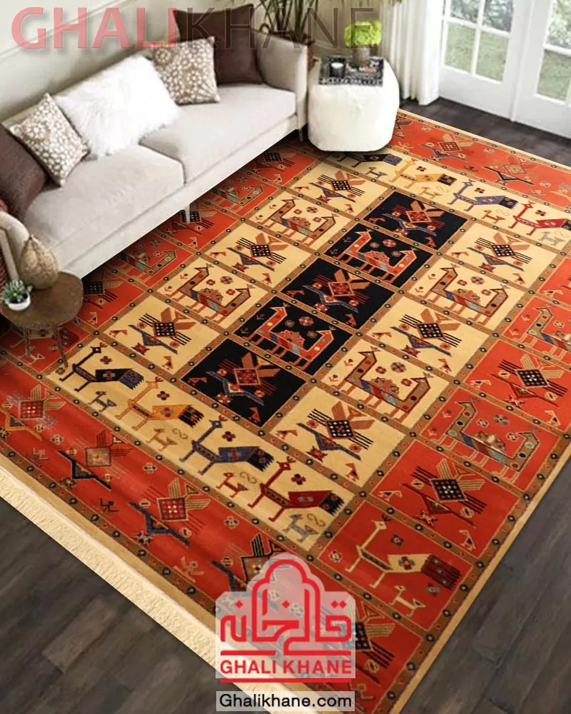خرید اینترنتی فرش ستاره کویر یزد کلکسیون شاهسون 320 شانه کد SH-B002-5003