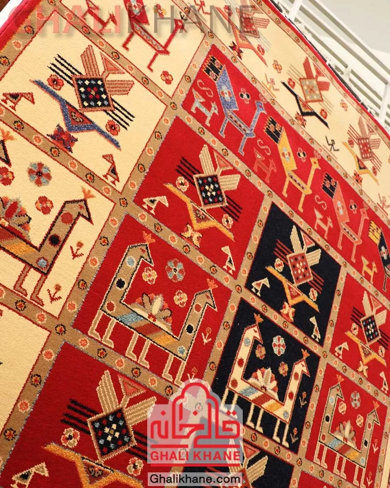 فرش ستاره کویر یزد کلکسیون شاهسون 320 شانه کد SH-B002-5050 قیمت عمده