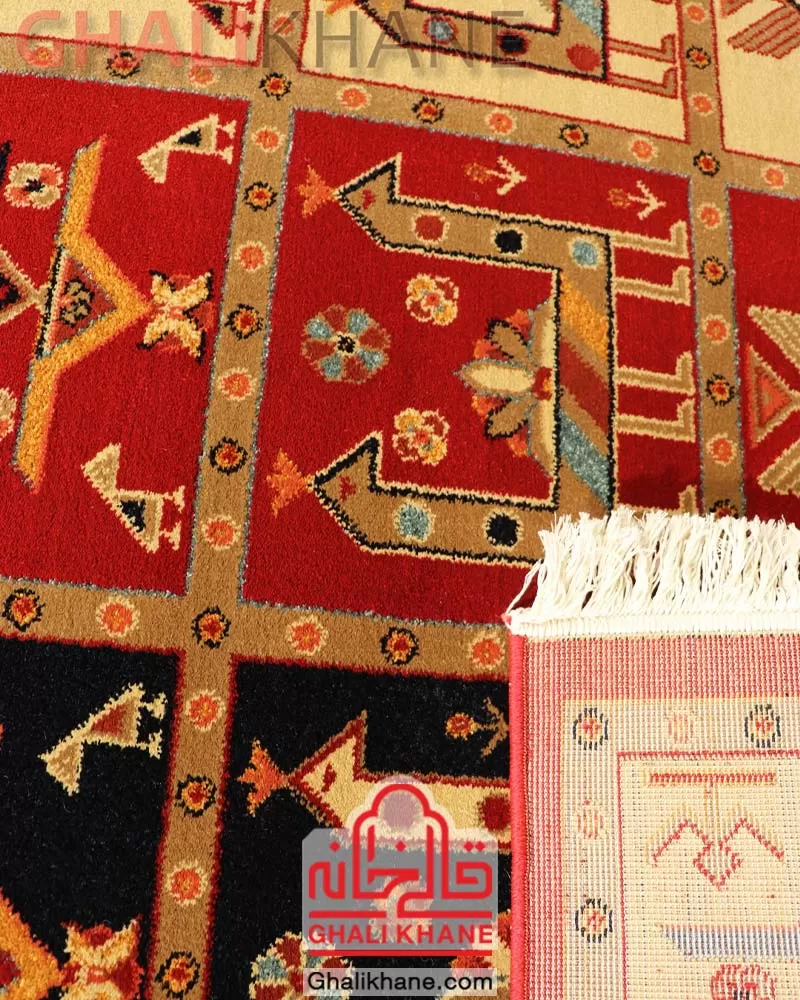 فرش ستاره کویر یزد کلکسیون شاهسون 320 شانه کد SH-B002-5050 قالی خانه