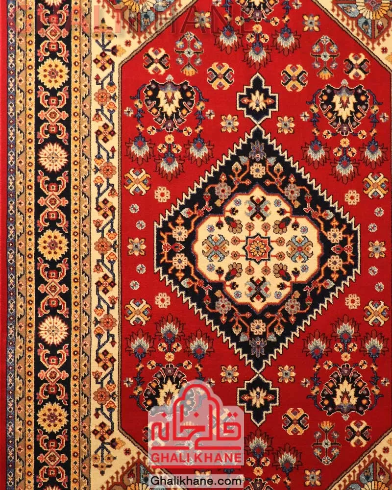 فرش ستاره کویر یزد کلکسیون شاهسون 320 شانه کد SH-B005-5059 درجه 1