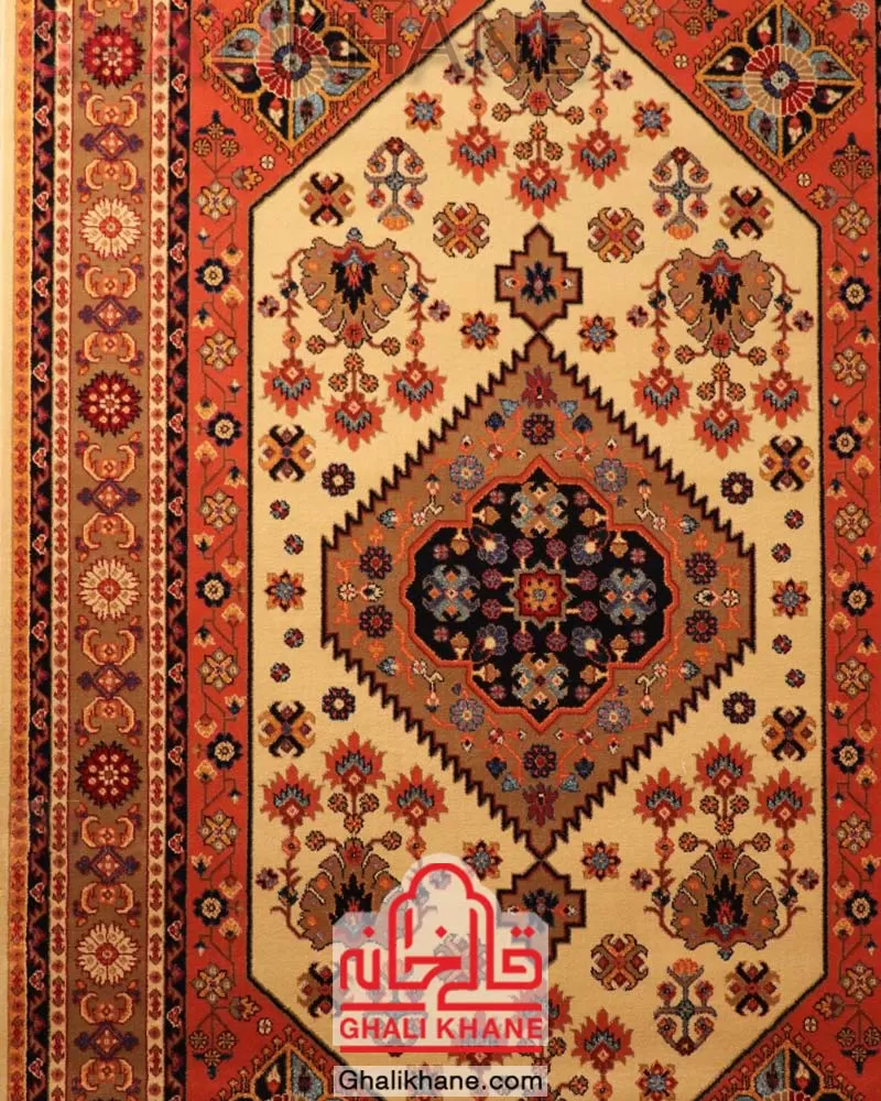 فرش ستاره کویر یزد کلکسیون شاهسون 320 شانه کدSH-B005-5001 قالیخانه