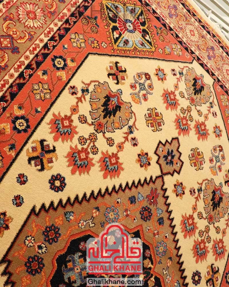 فرش ستاره کویر یزد کلکسیون شاهسون 320 شانه کدSH-B005-5001 ارسال فوری