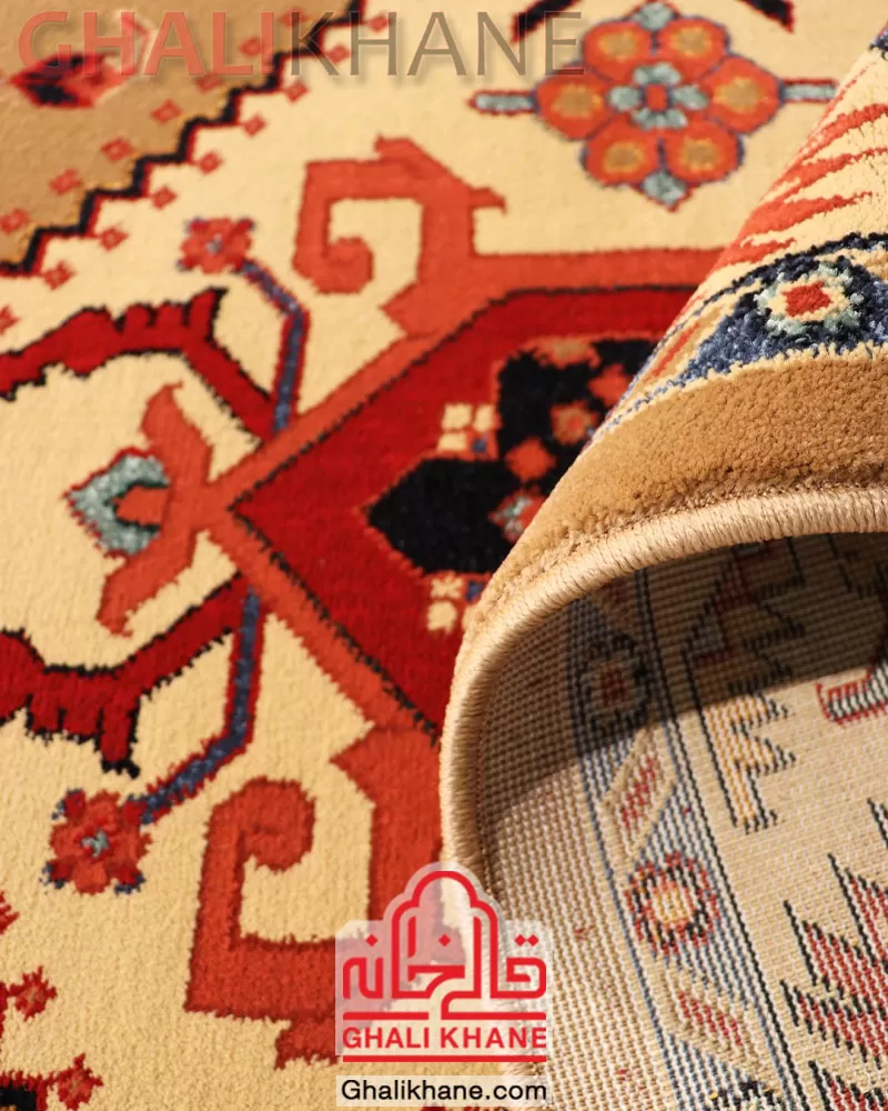 فرش ستاره کویر یزد کلکسیون شاهسون 320 شانه کد SH-B007-5010