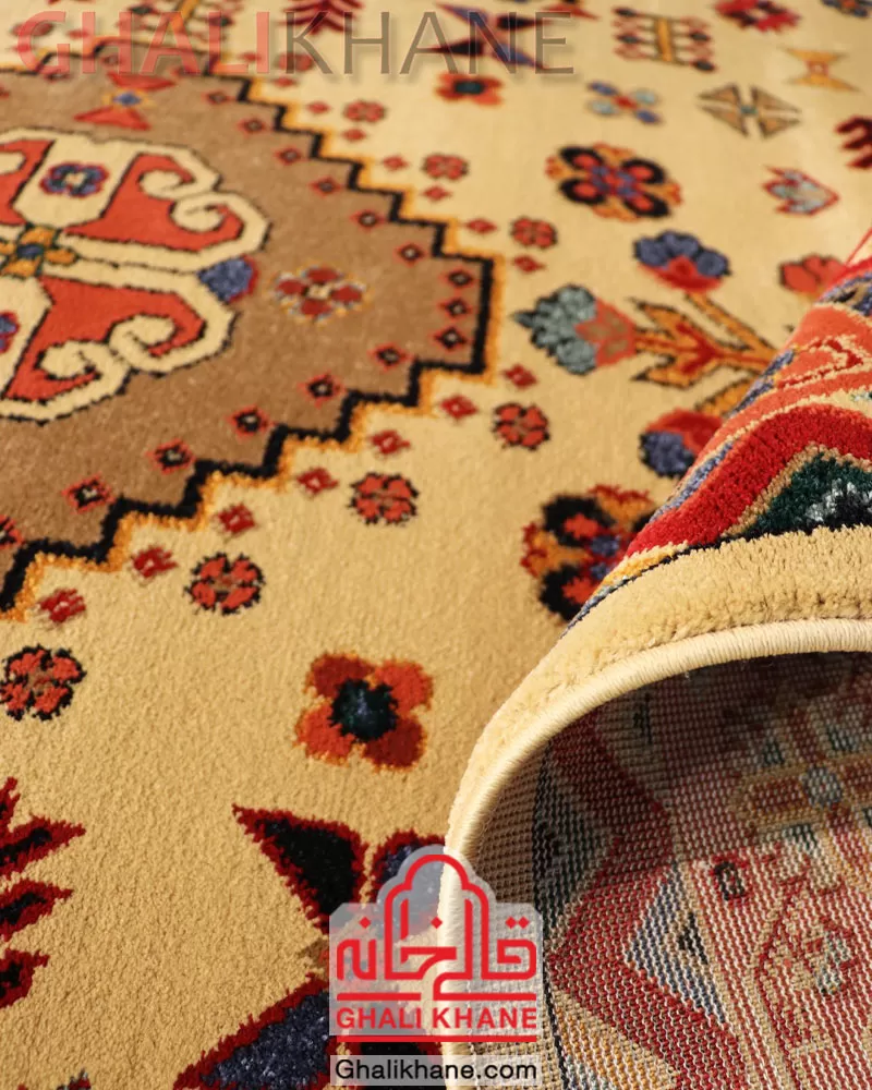 فرش ستاره کویر یزد کلکسیون شاهسون 320 شانه کد SH-B008-5003 نمایندگی رسمی