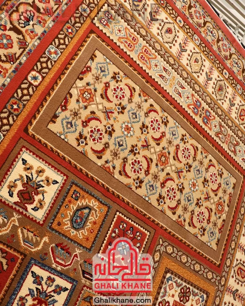 خرید اینترنتی  فرش ستاره کویر یزد کلکسیون شاهسون 320 شانه کد SH-B017-5101