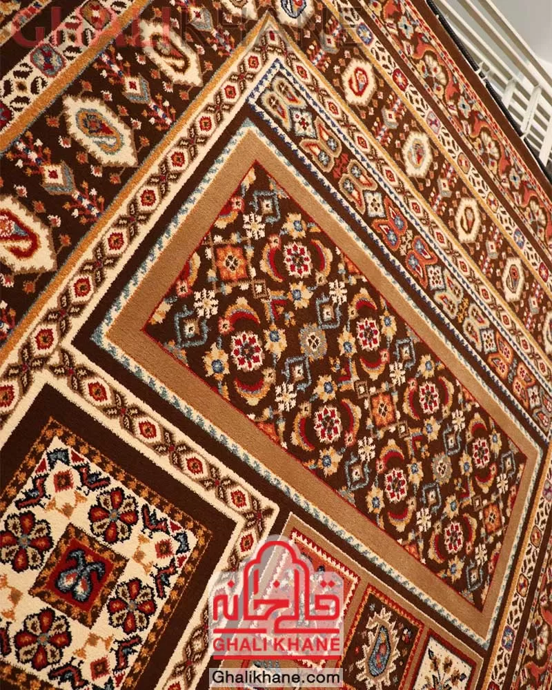 فرش ستاره کویر یزد کلکسیون شاهسون 320 شانه کد SH-B017-5180 قالیخانه
