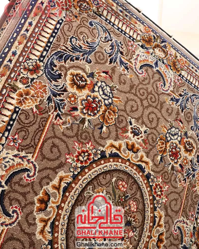 فرش ستاره کویر یزد کلکسیون شاهسون 320 شانه کد SH-B038-8834 قالیخانه