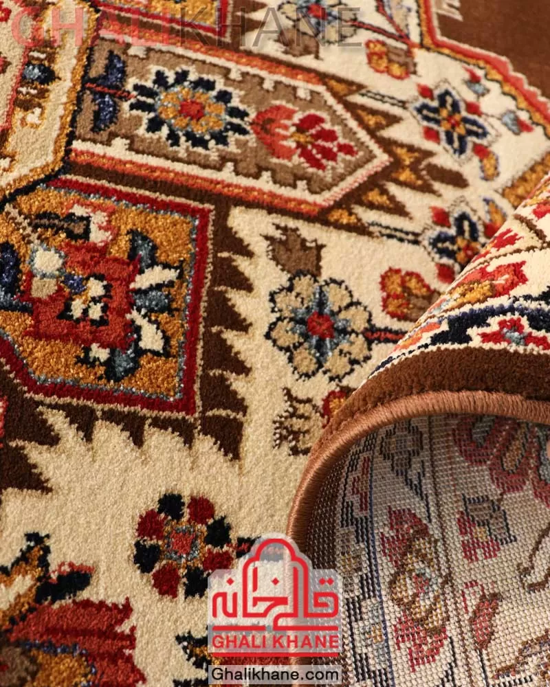 فرش ستاره کویر یزد کلکسیون شاهسون 320 شانه کد SH-B40A-5181