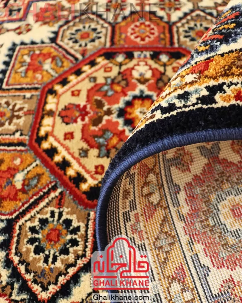 ارسال فوری   فرش ستاره کویر یزد کلکسیون شاهسون 320 شانه کد SH-B40B-5190