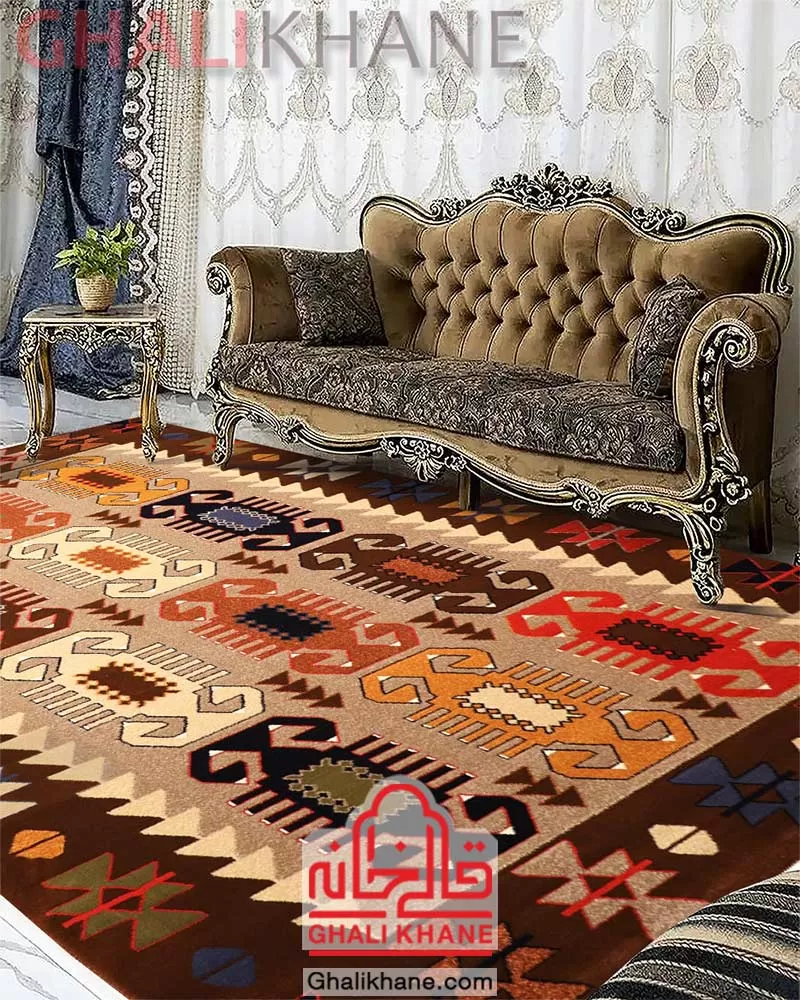 خرید  فرش ستاره کویر یزد کلکسیون شاهسون 320 شانه کد SH-B055-8838