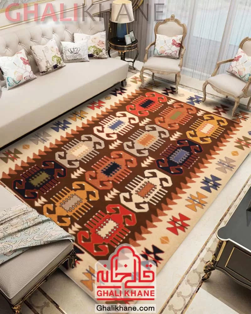 فرش ستاره کویر یزد کلکسیون شاهسون 320 شانه کد SH-B055-8881 قیمت عمده