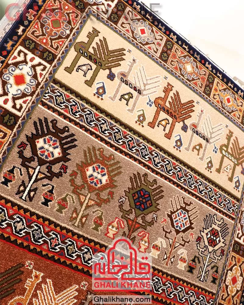 فرش ستاره کویر یزد کلکسیون شاهسون 320 شانه کد SH-B056-8818 درجه 1