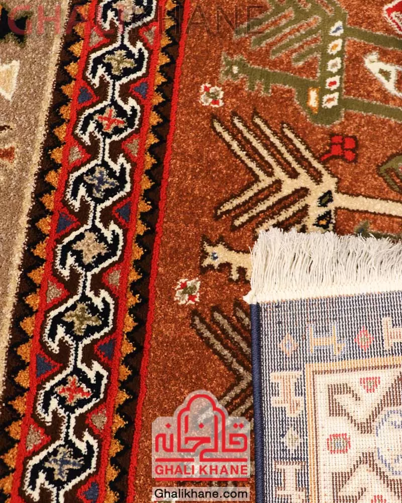 ارسال فوری فرش ستاره کویر یزد کلکسیون شاهسون 320 شانه کد SH-B056-8818