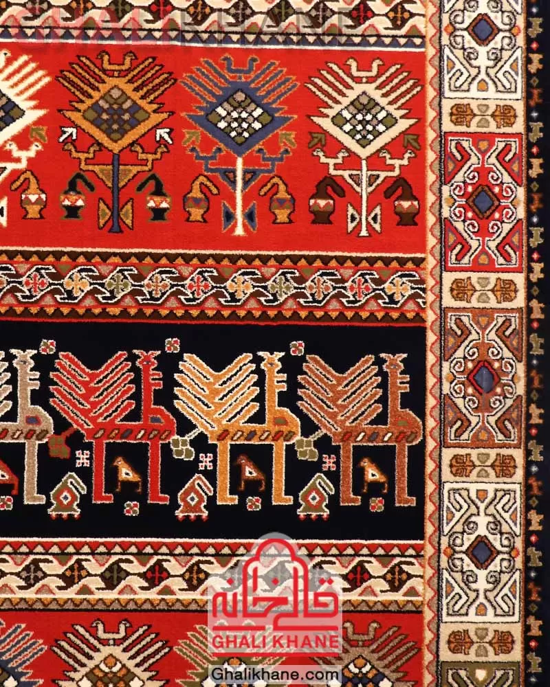 فرش ستاره کویر یزد کلکسیون شاهسون 320 شانه کد SH-B056-8851 درجه 1