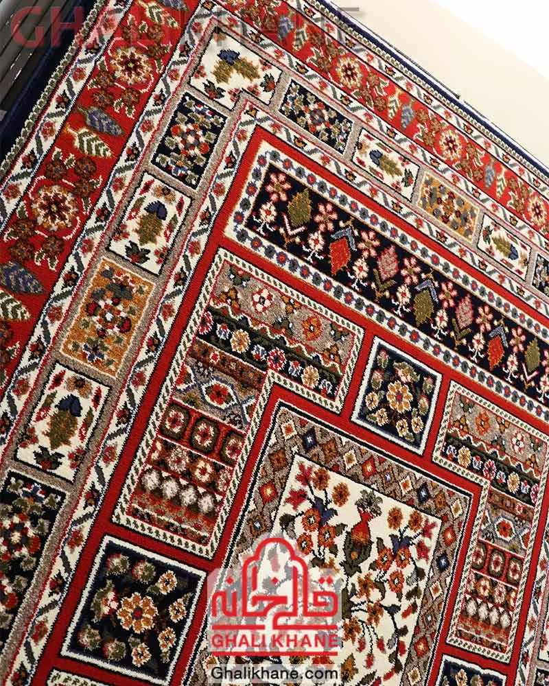 فرش ستاره کویر یزد کلکسیون شاهسون 320 شانه کد SH-B063-8855 نمایندگی رسمی