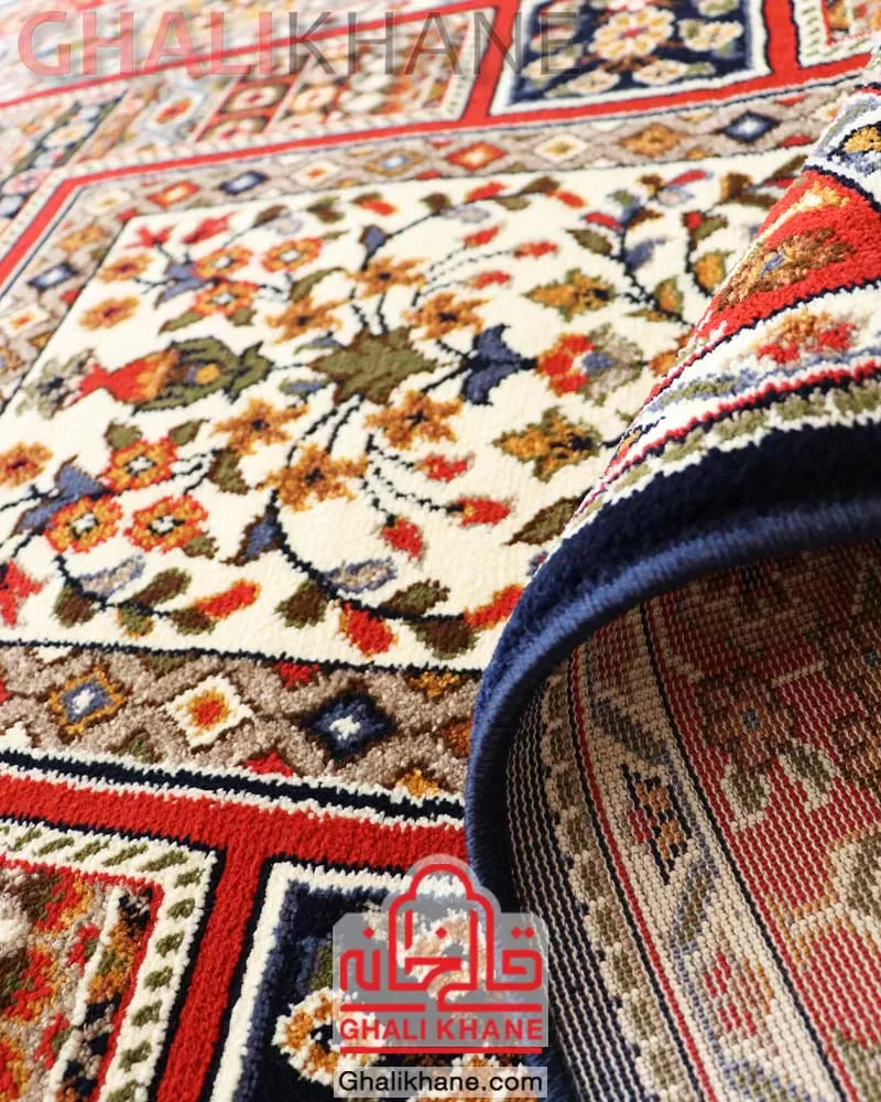 فرش ستاره کویر یزد کلکسیون شاهسون 320 شانه کد SH-B063-8855 درجه 1