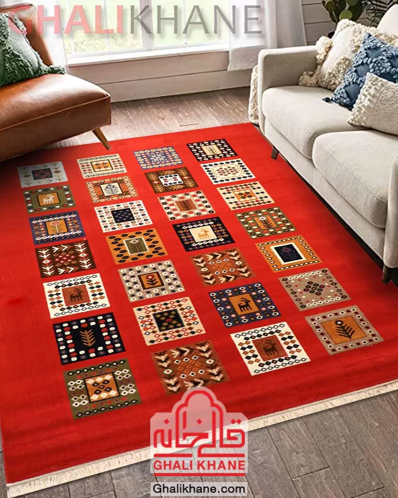 فرش ستاره کویر یزد کلکسیون شاهسون 320 شانه کد SH-B072-8855 قالیخانه