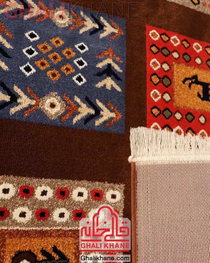 فرش ستاره کویر یزد کلکسیون شاهسون 320 شانه کد SH-B072-8888  درجه 1